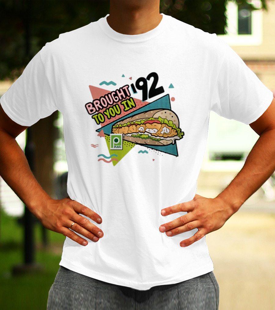 Brought 92 To You In Publix Sub Sandwich Pop Art Retro Graphics T-Shirt