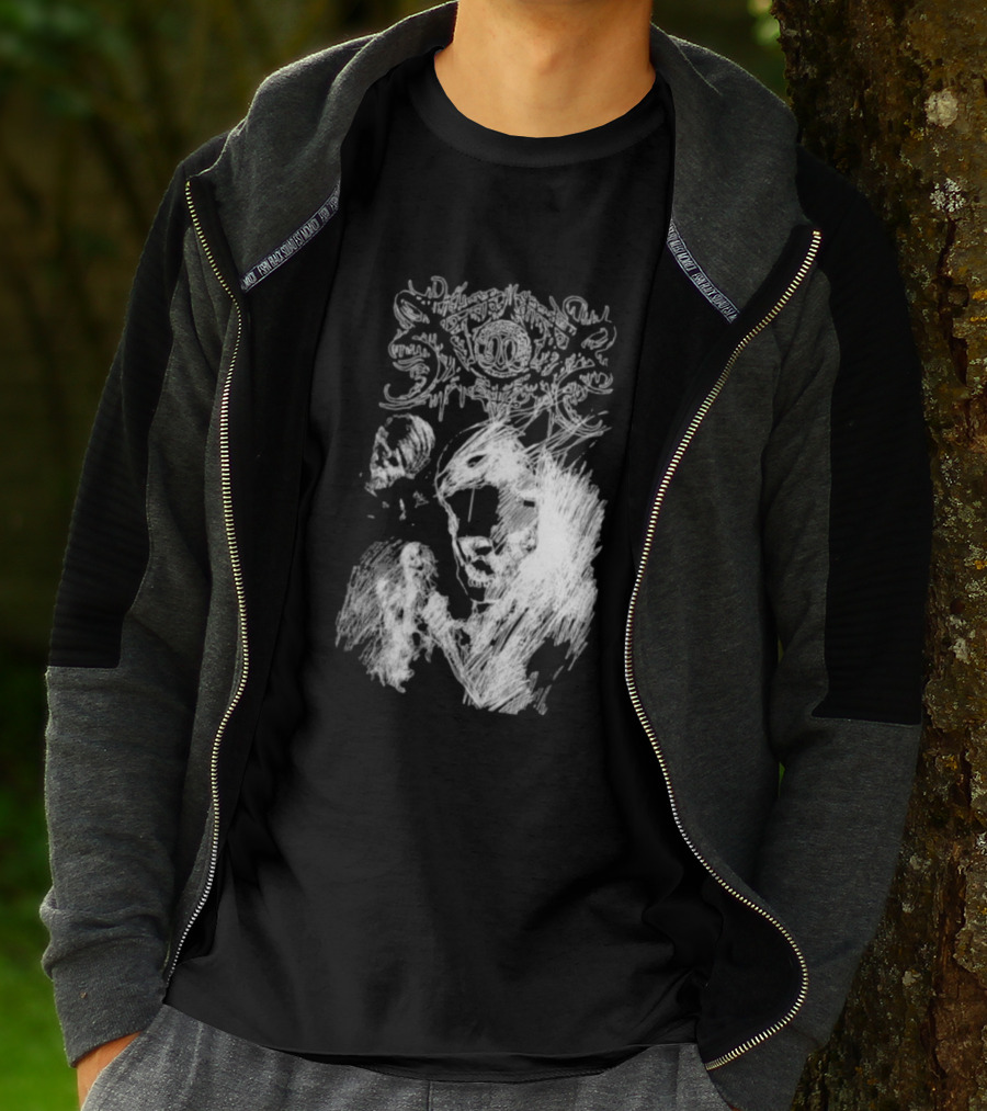 Xasthur Morbid Sketches Abstract Dark T-Shirt