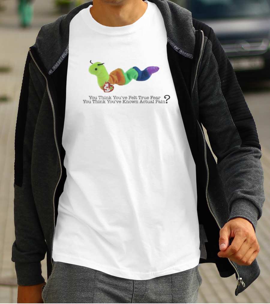 You Think You’ve Felt True Fear Known Actual Pain Rainbow Plush T-Shirt
