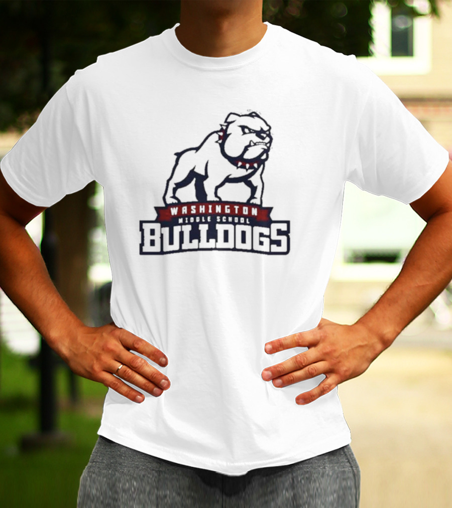 Washington Middle School Bulldogs Mascot T-Shirt