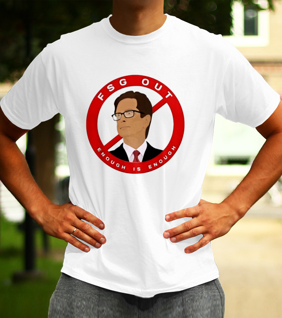 FSG Out Enough Is Enough Red Circle Protest T-Shirt