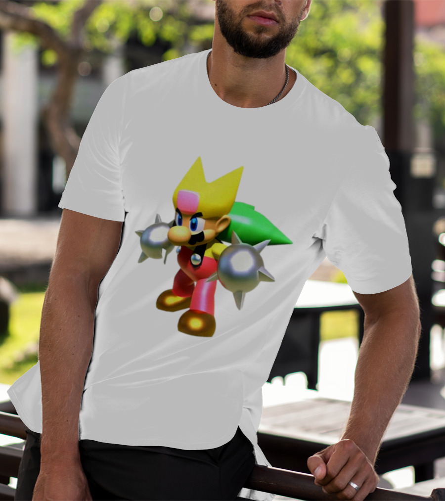 Komorebi Mario Spiky Power-Up Cosplay Character T-Shirt