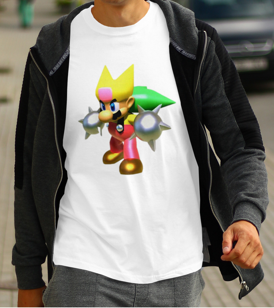 Komorebi Mario Spiky Power-Up Cosplay Character T-Shirt
