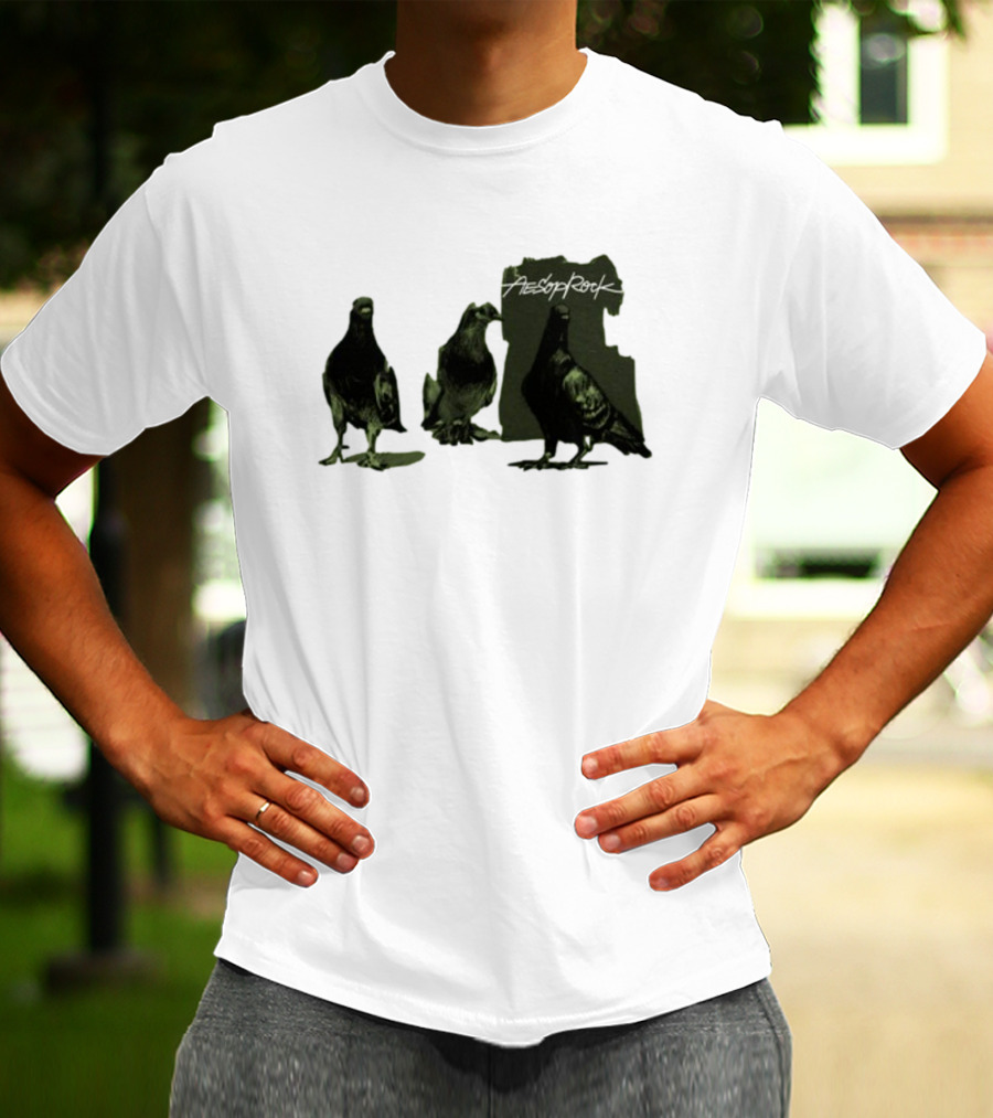 Aesop Rock Pigeonometry Three Pigeons T-Shirt