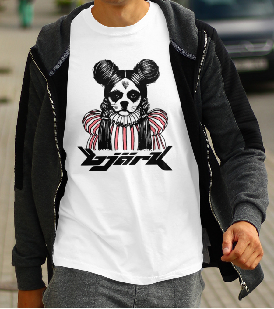 Bjark Sthtgohard Monochrome Dog T-Shirt