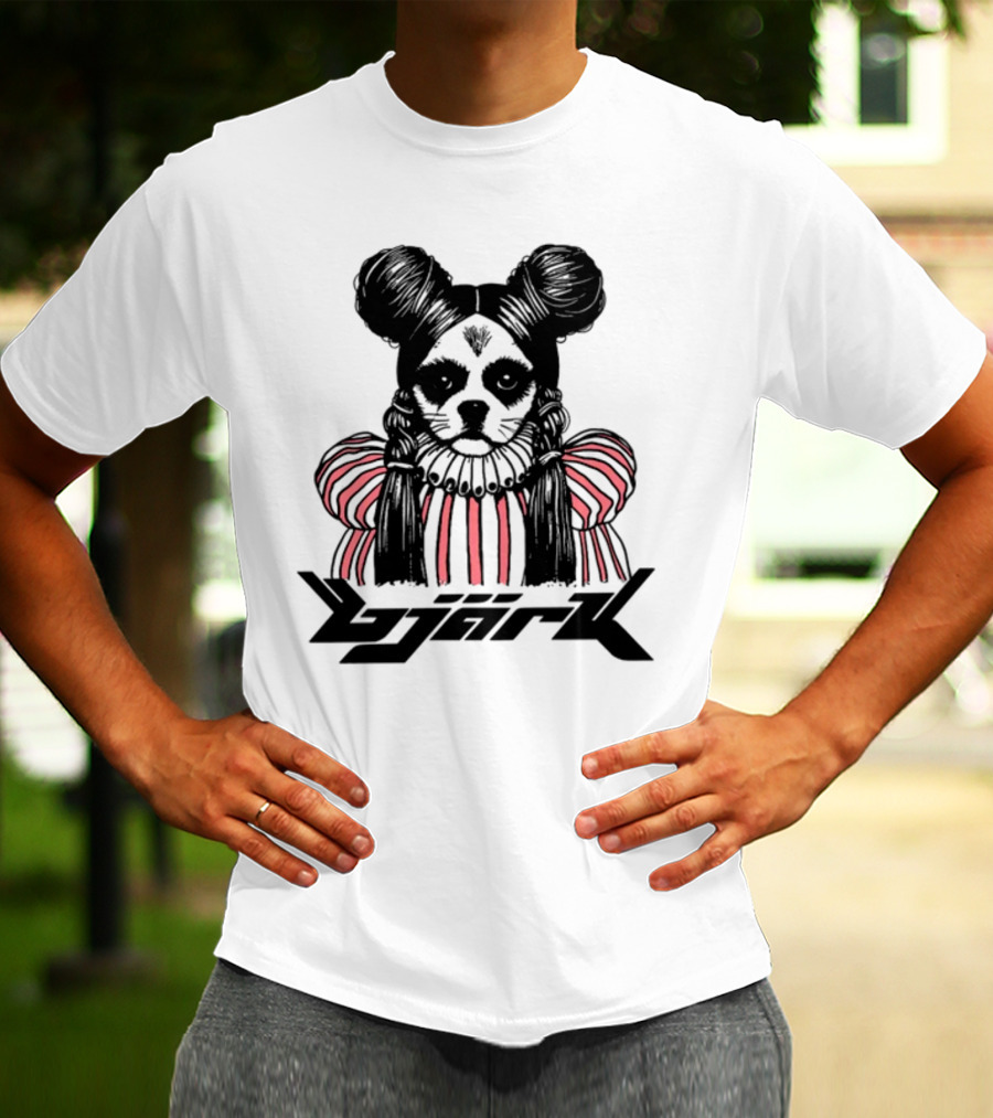 Bjark Sthtgohard Monochrome Dog T-Shirt