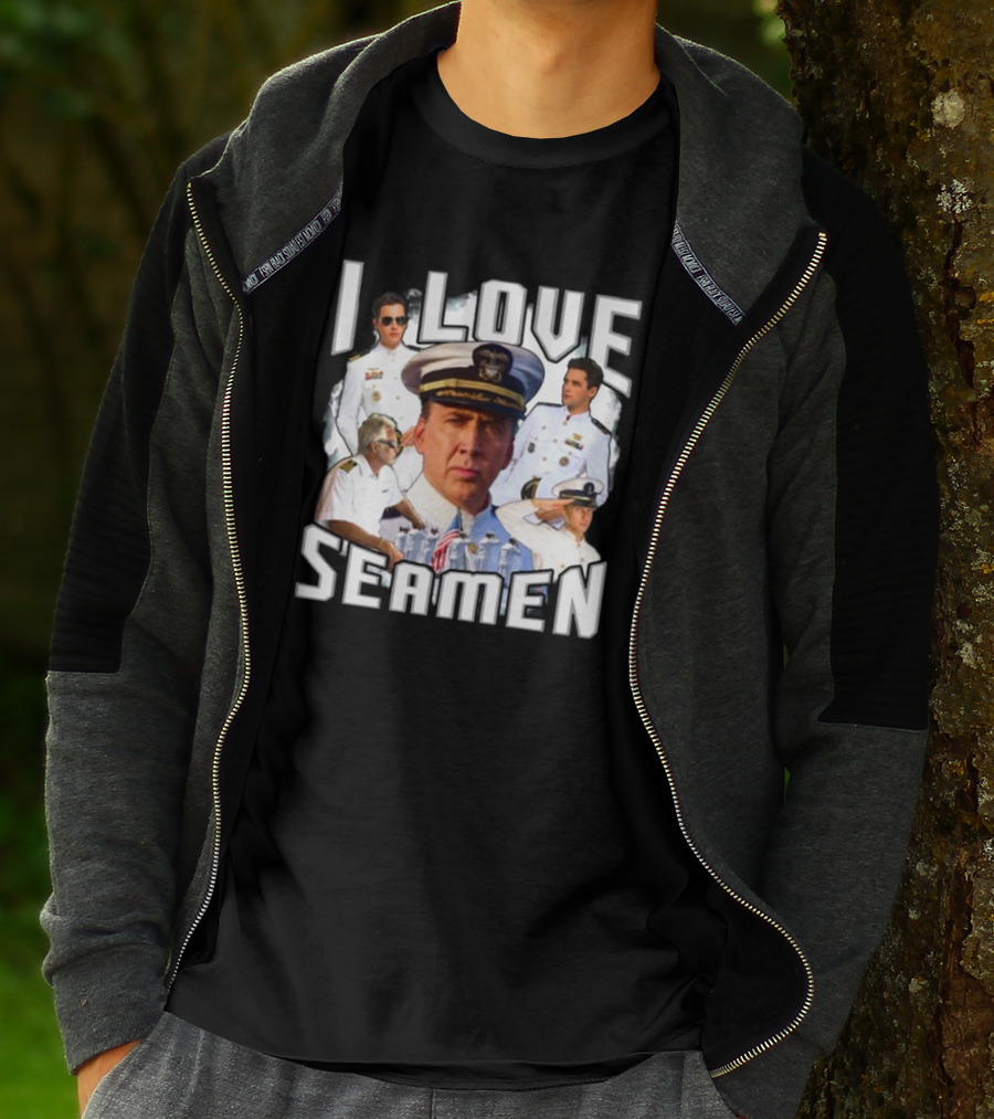 Funnyahhtees I Love Seaman Navy Officers T-Shirt
