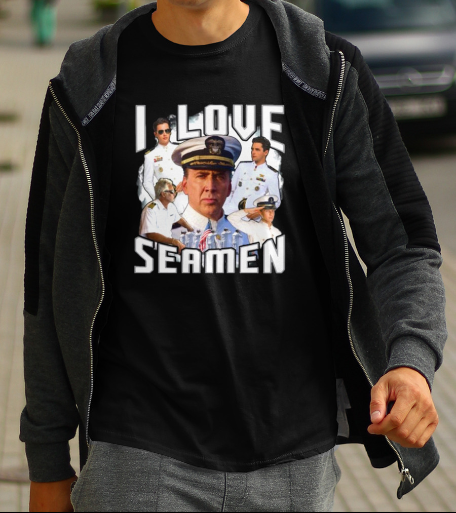 Funnyahhtees I Love Seaman Navy Officers T-Shirt