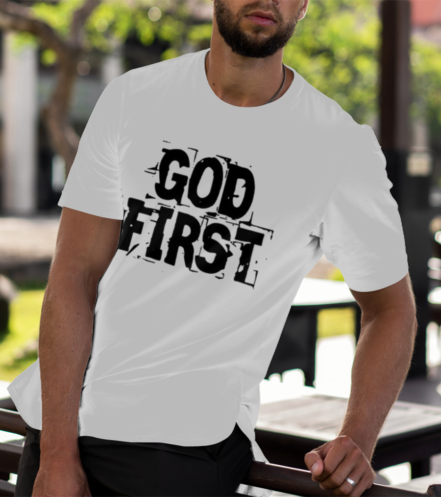 Reformedbychrist God First Faithful Priority T-Shirt