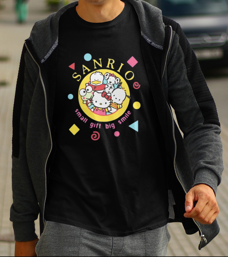 Sanrio Small Gift Big Smile Hello Kitty And Friends X Dumbgood T-Shirt