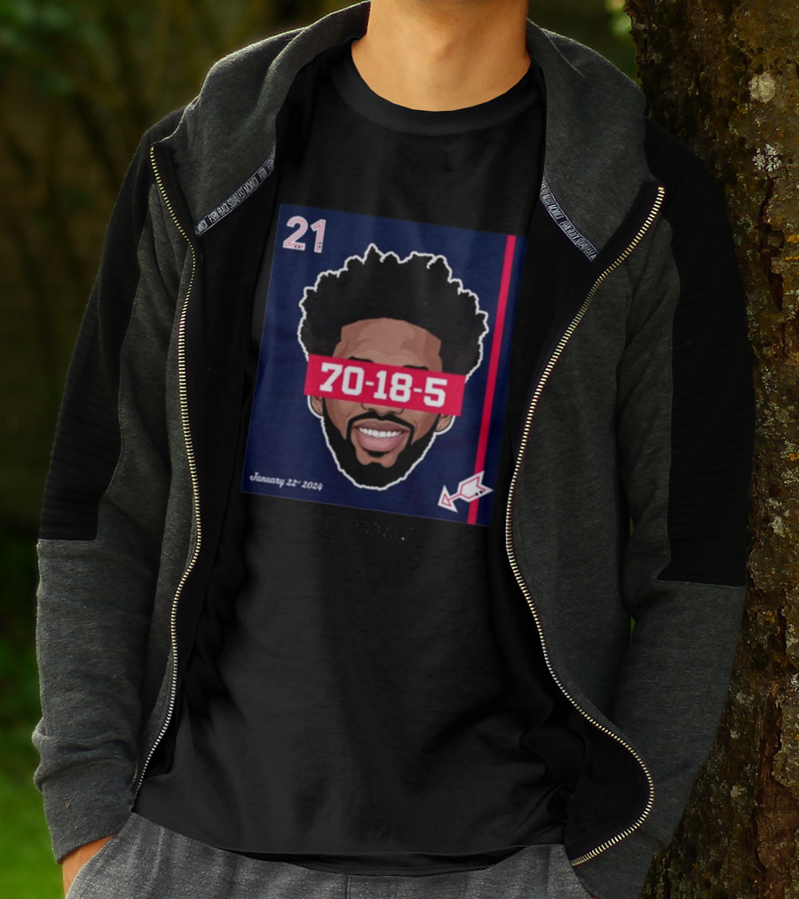 Joel Embiid 70-18-5 Dearbball January 22 T-Shirt