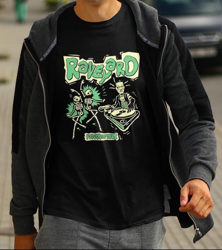 Raveyard Penkmatters Skeletons DJ Party T-Shirt