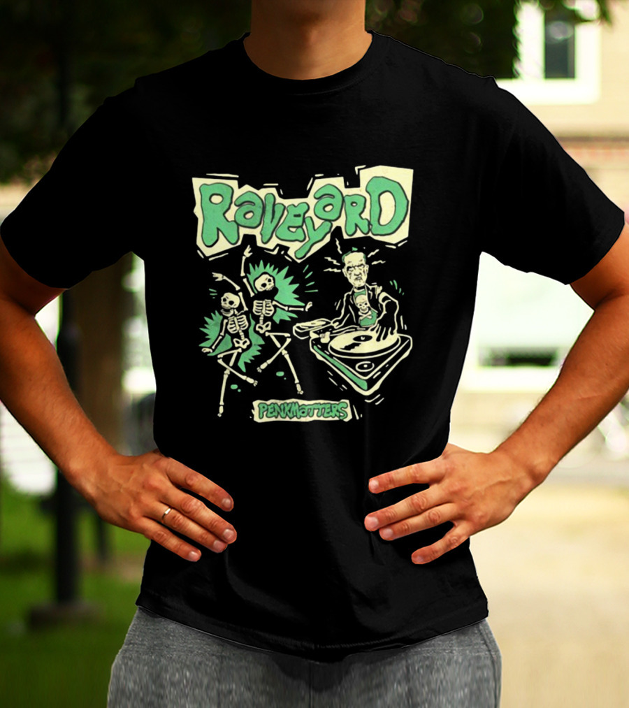 Raveyard Penkmatters Skeletons DJ Party T-Shirt