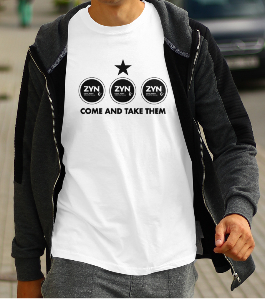 Zyn Cool Mint 6Mg Come And Take Them Star Symbol Packaging T-Shirt