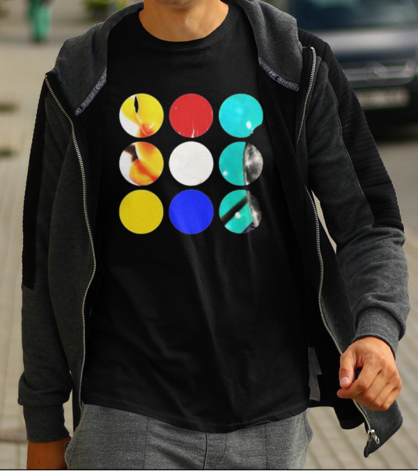 Fleshwater Sounds Of Grieving Circles Color Palette T-Shirt