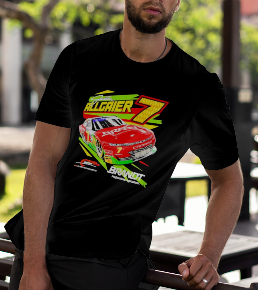 Justin Allgaier 7 JR Motorsports Brandt Camaro Racing Car T-Shirt