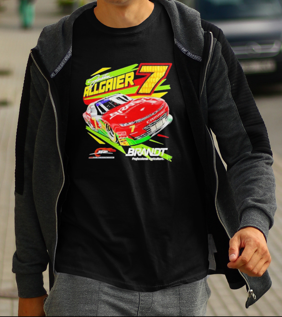 Justin Allgaier 7 JR Motorsports Brandt Camaro Racing Car T-Shirt