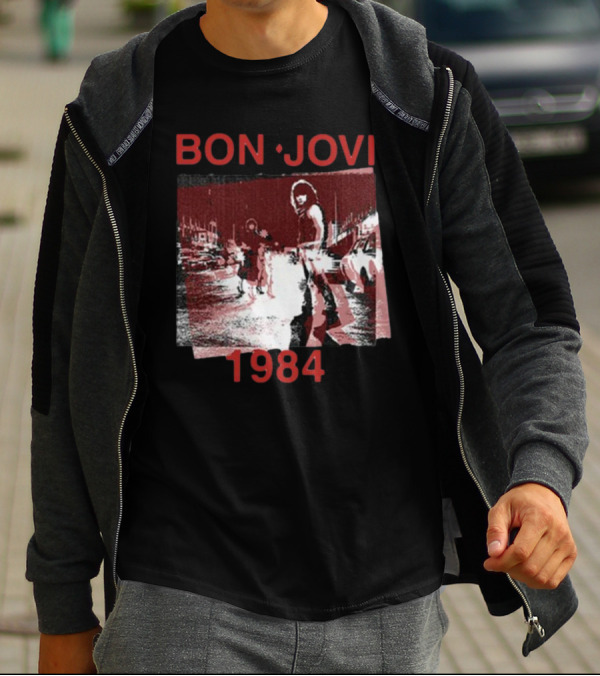 Bon Jovi Streets 1984 Urban Scene T-Shirt