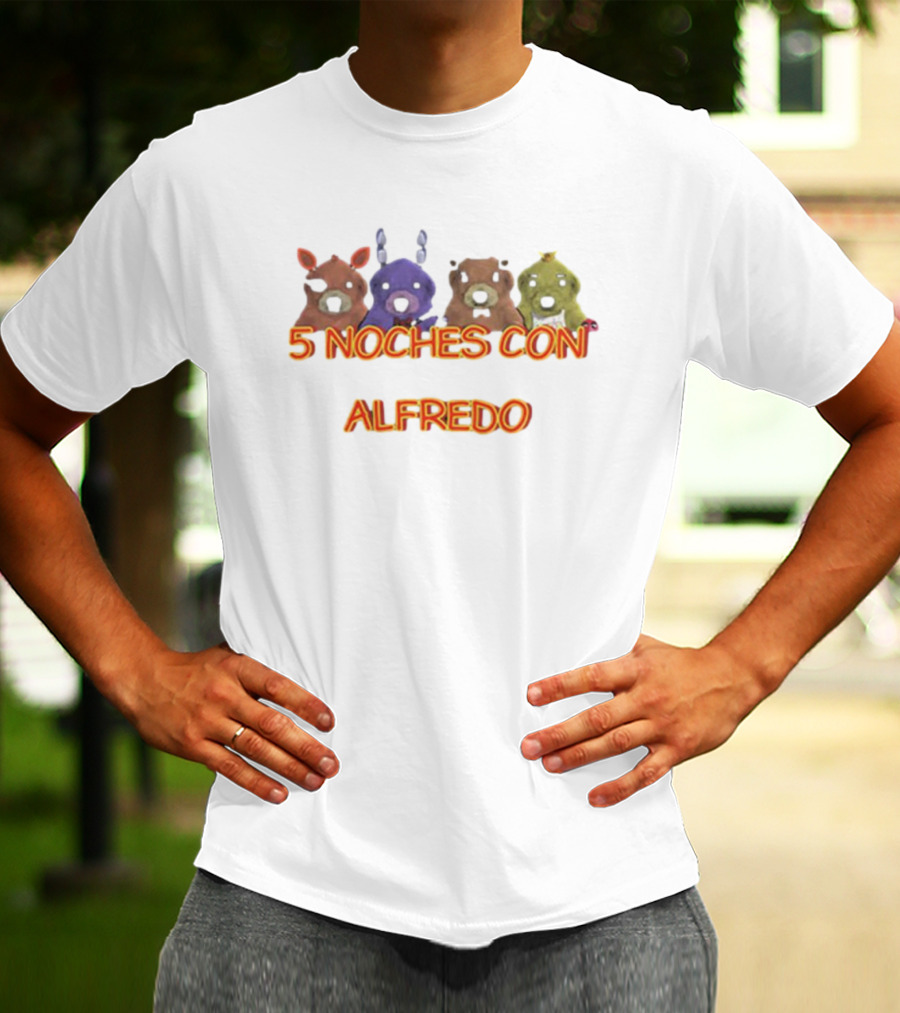 5 Noches Con Alfredo Fnaf Meme Animatronic Characters T-Shirt
