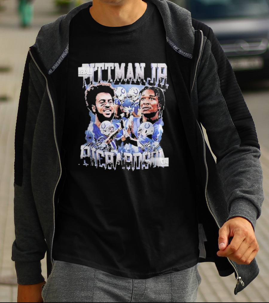 Pittman Jr Anthony Richardson Football Players Indianapolis Colts T-Shirt