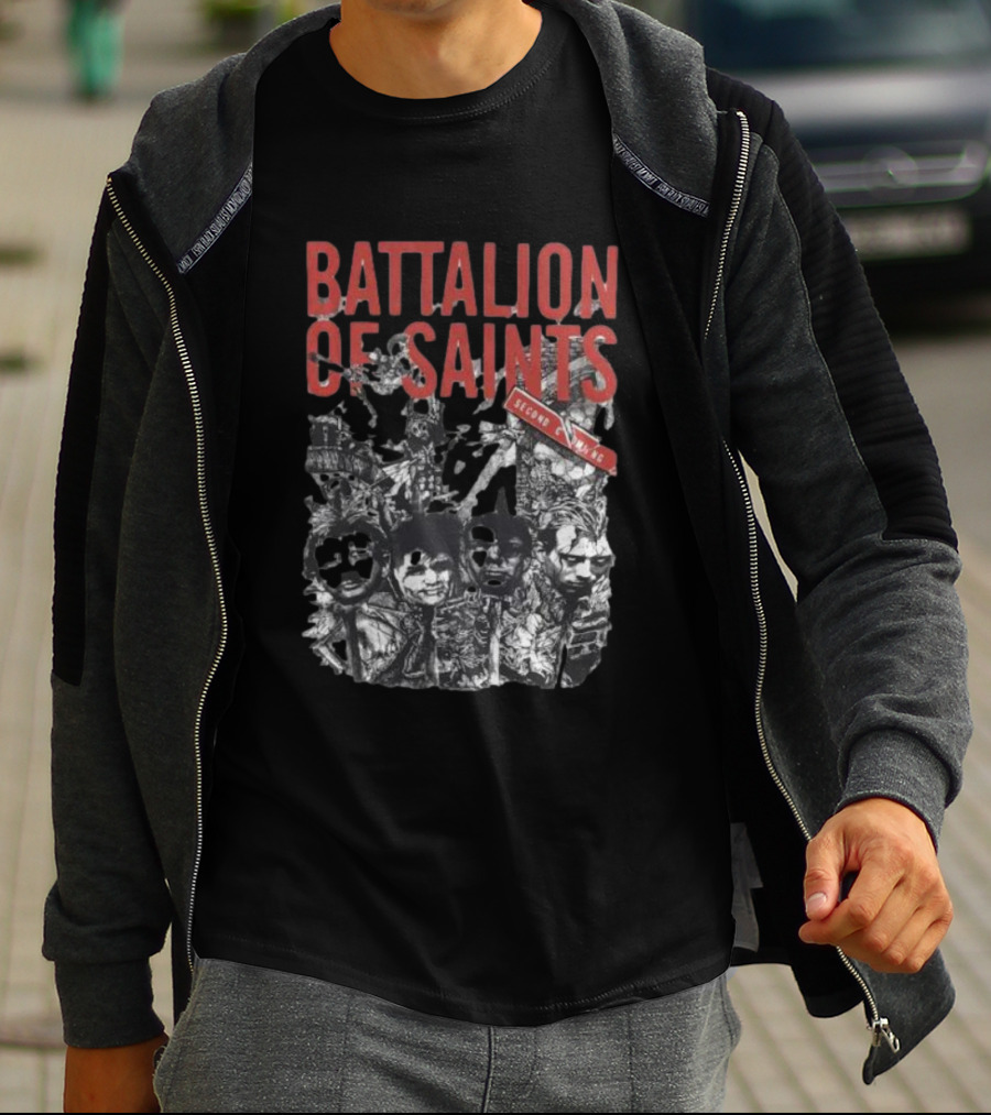 Battalion Of Saints Second Coming Punk Rock Album Cover T-Shirt