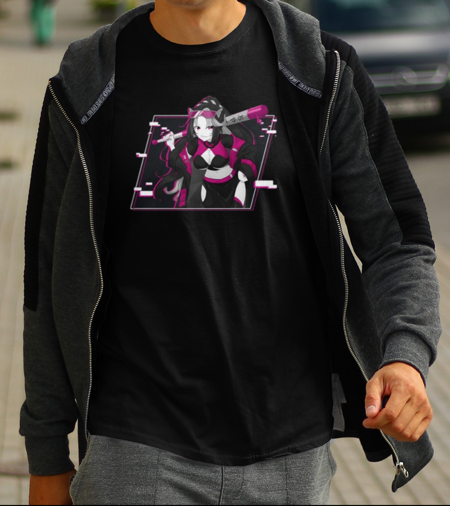 Shurahiwa Big Hitter Anime Character With Bat T-Shirt