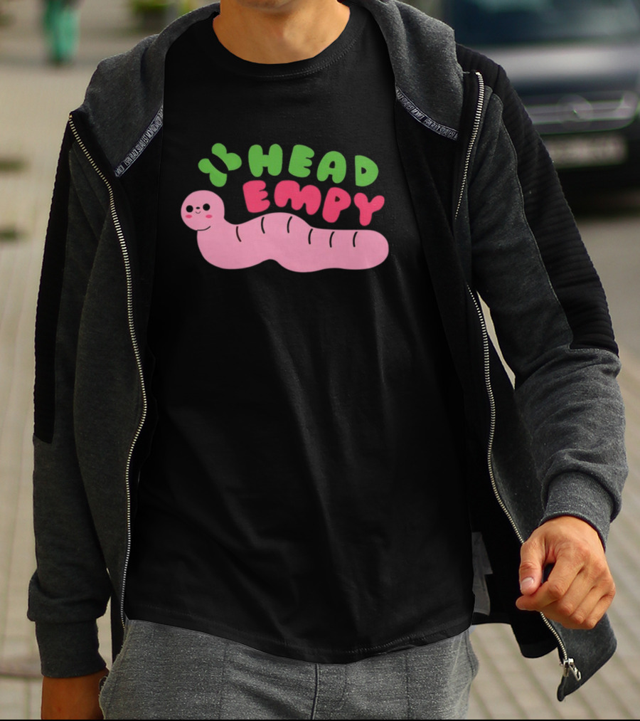 Head Empy Cute Worm T-Shirt