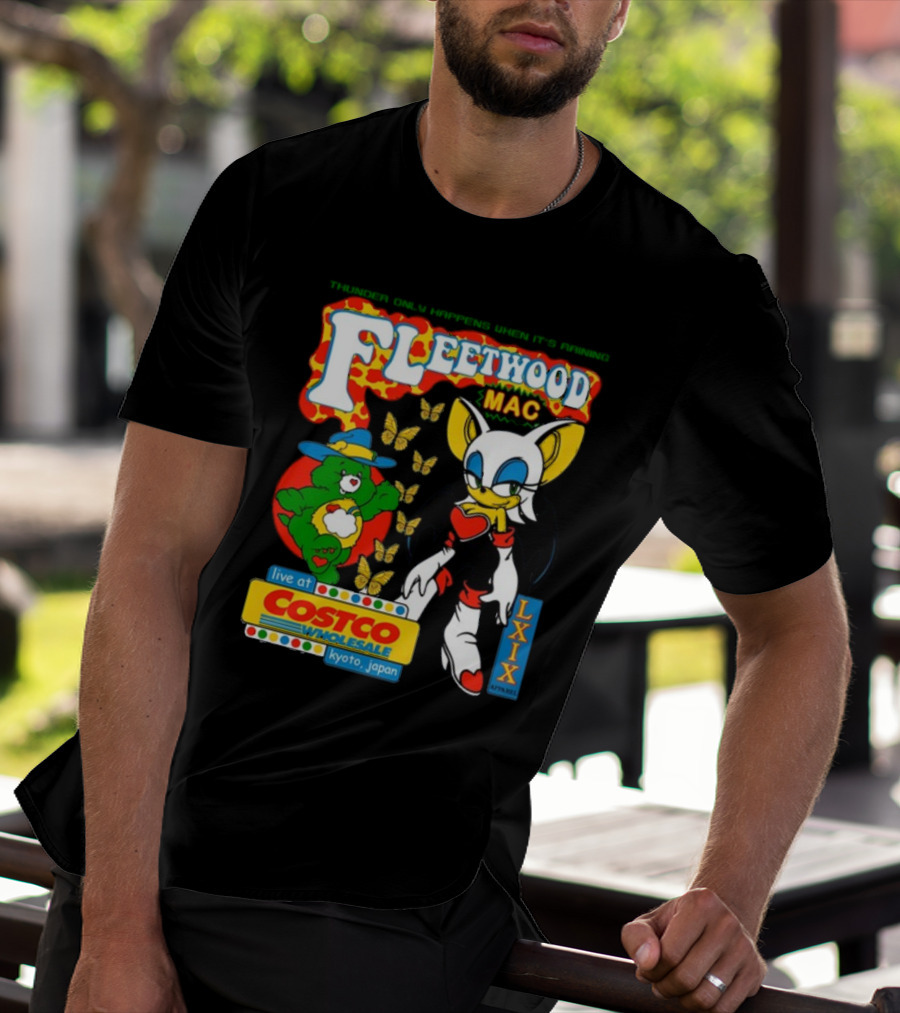 Fleetwood Mac Thunder Only Happens When It's Raining Live At Costco Kyoto Japan Lxixapparel T-Shirt