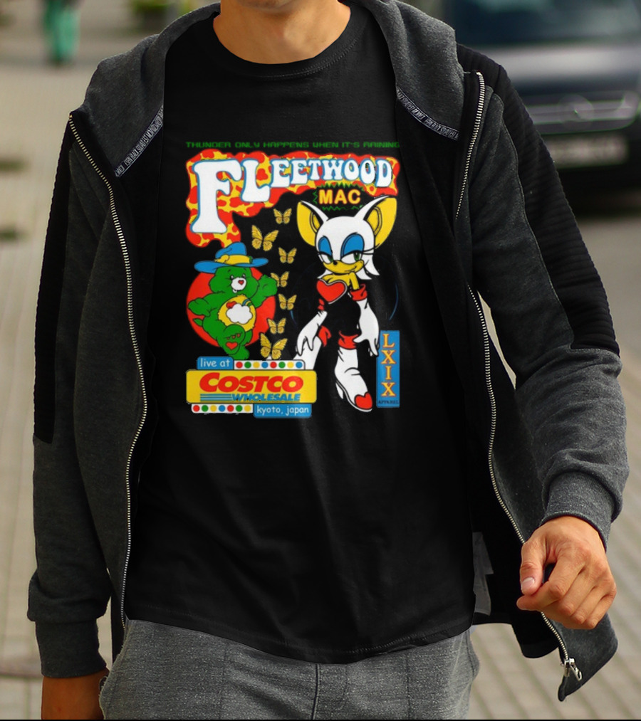 Fleetwood Mac Thunder Only Happens When It's Raining Live At Costco Kyoto Japan Lxixapparel T-Shirt