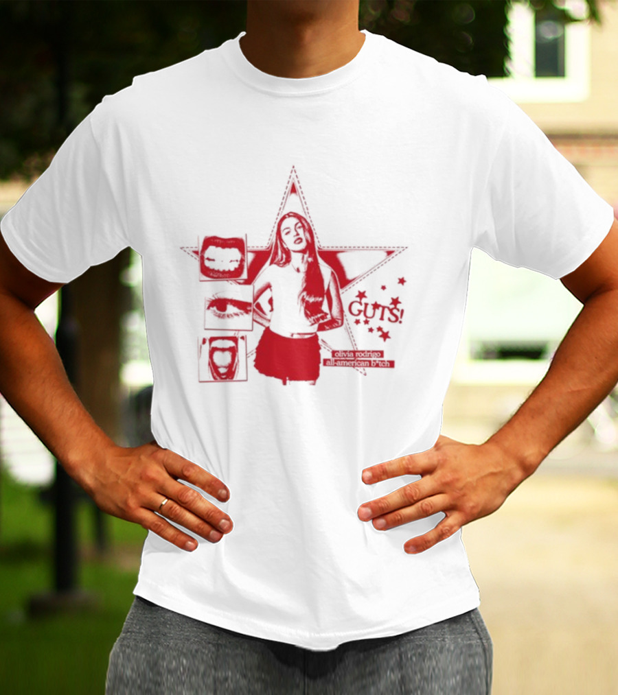 Guts Olivia Rodrigo All American Bich Star T-Shirt