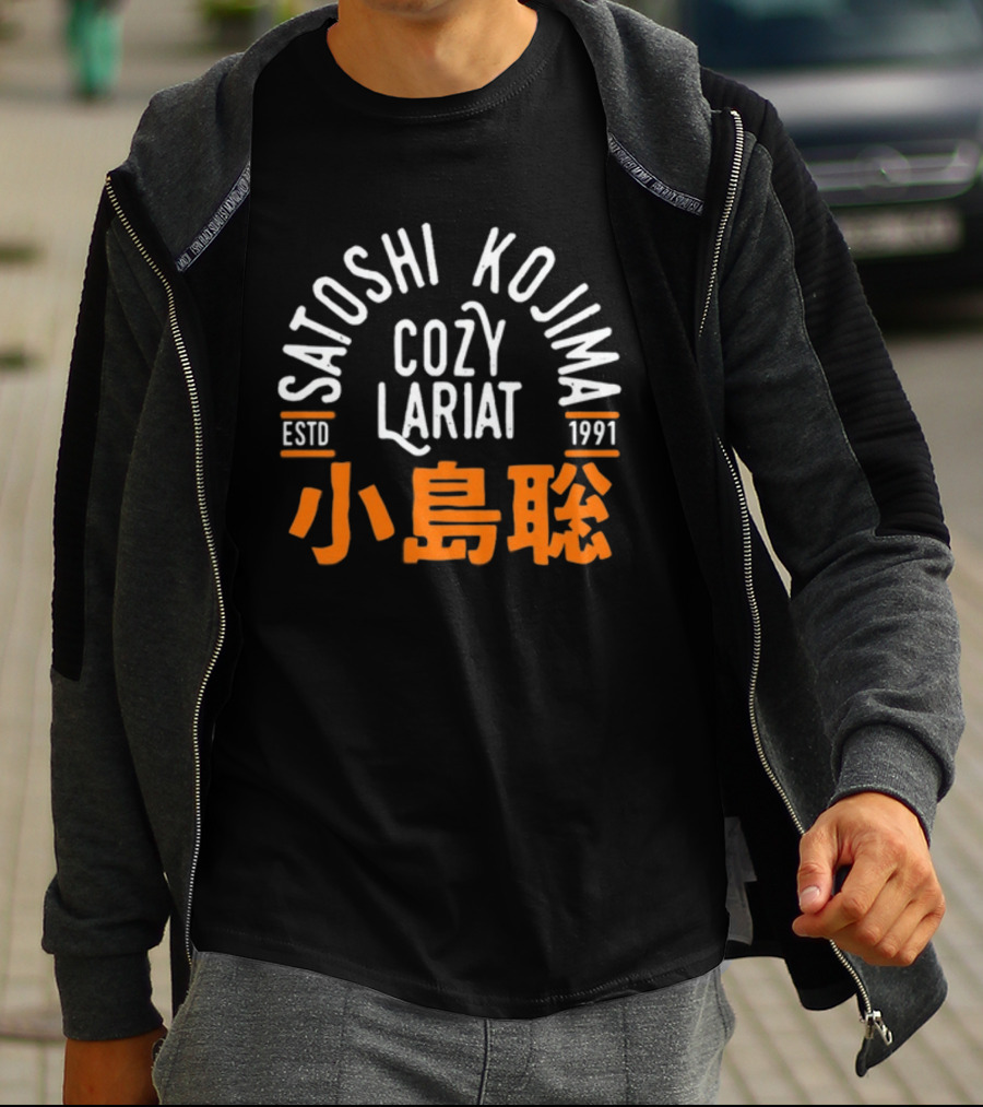 Satoshi Kojima Cozy Lariat Estd 1991 Small Island聰 T-Shirt