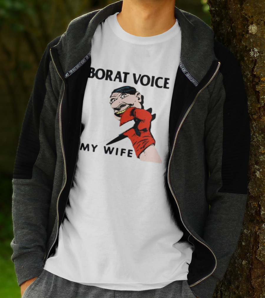 Borat Voice My Wife Knife Comic T-Shirt
