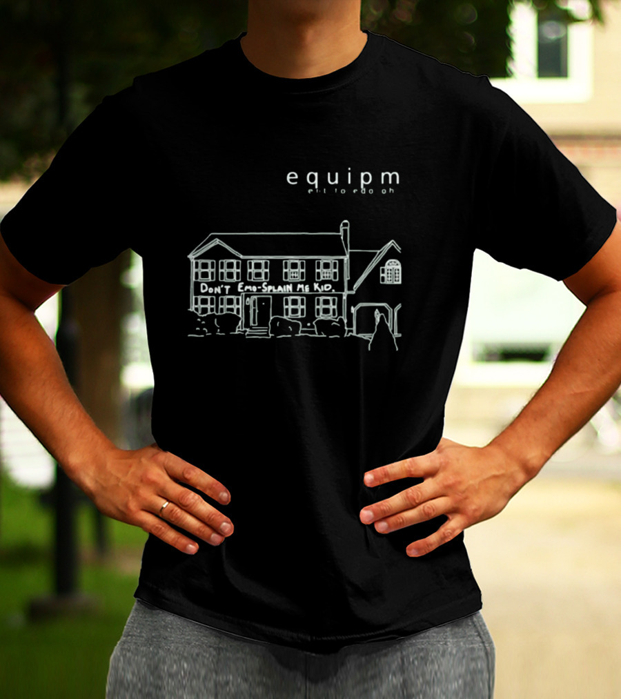 Equipm Emo-Splain Me Kid House Outline T-Shirt