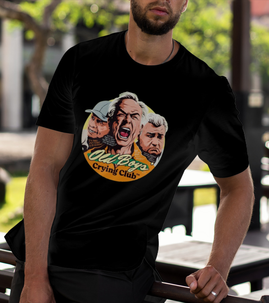 Old Boys’ Crying Club Grumpy Faces Comic Style Characters T-Shirt