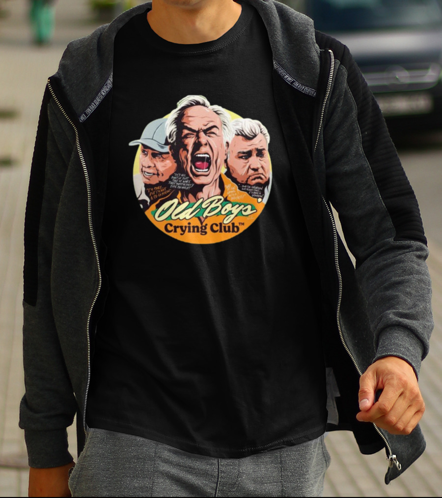 Old Boys’ Crying Club Grumpy Faces Comic Style Characters T-Shirt