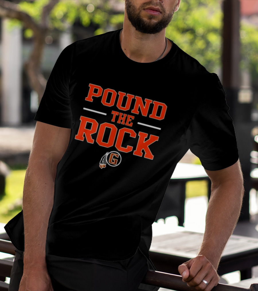 Pound The Rock Coach Norris Grafton Black Hawk Fb T-Shirt