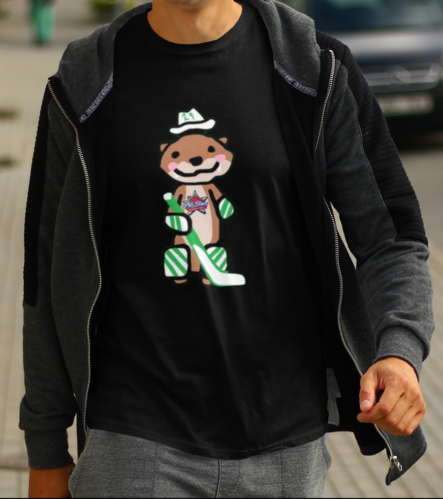 Dallas Stars Jake Otter 29 Hockey Mascot T-Shirt