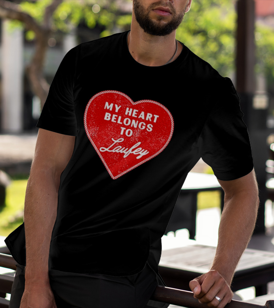 My Heart Belongs To Laufey Red Heart Love T-Shirt