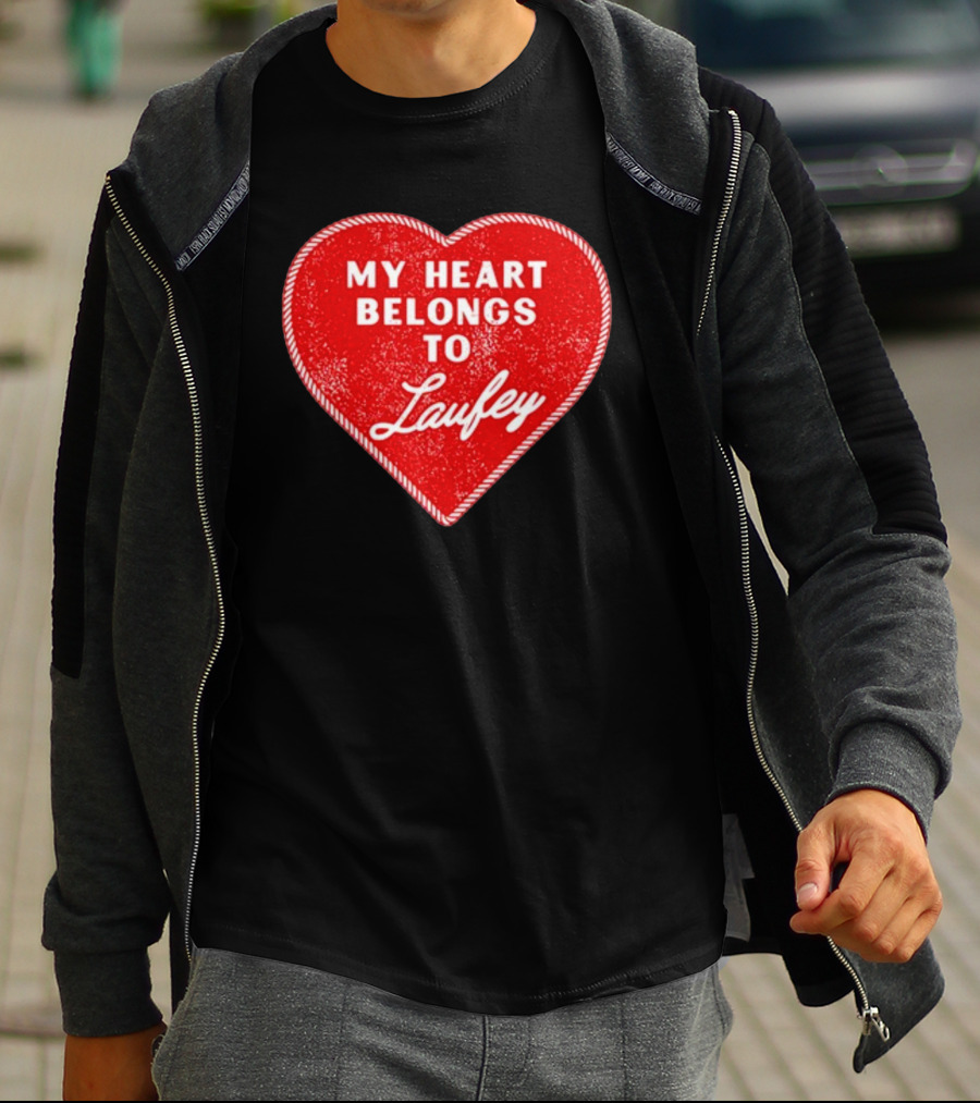 My Heart Belongs To Laufey Red Heart Love T-Shirt