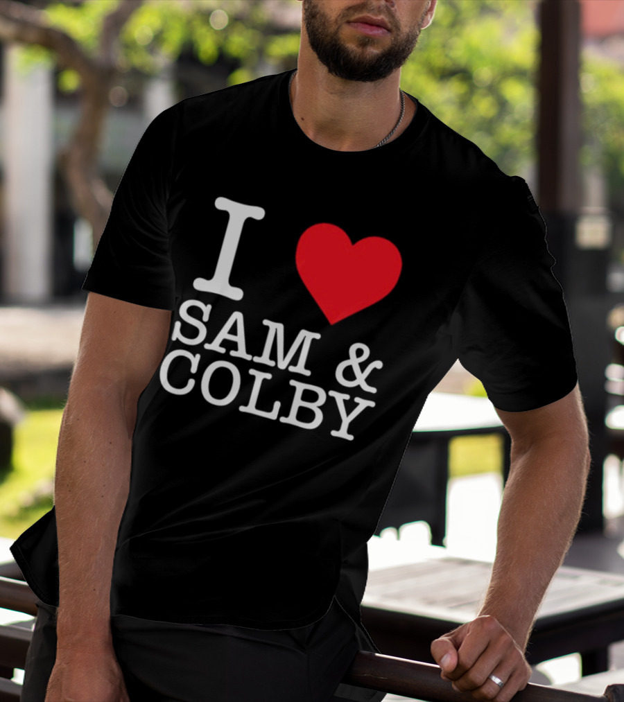 Xplr Shop I Love Sam And Colby Heart T-Shirt