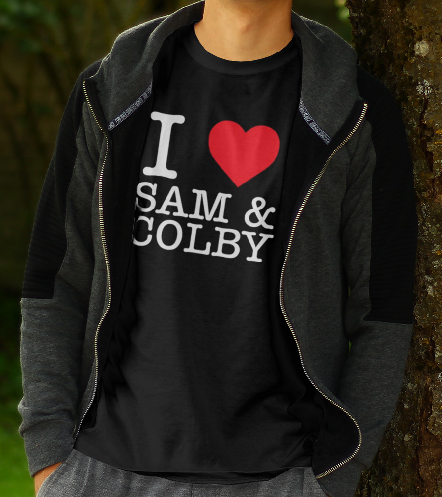 Xplr Shop I Love Sam And Colby Heart T-Shirt