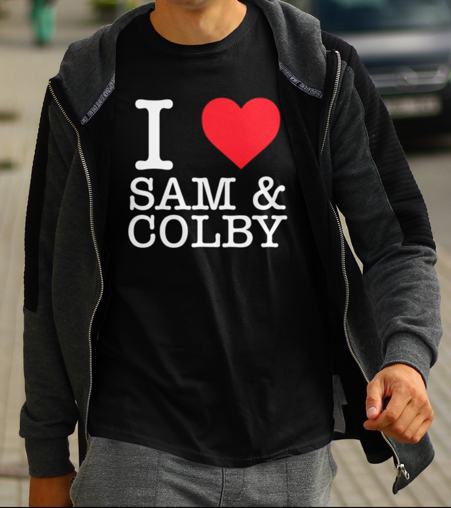 Xplr Shop I Love Sam And Colby Heart T-Shirt