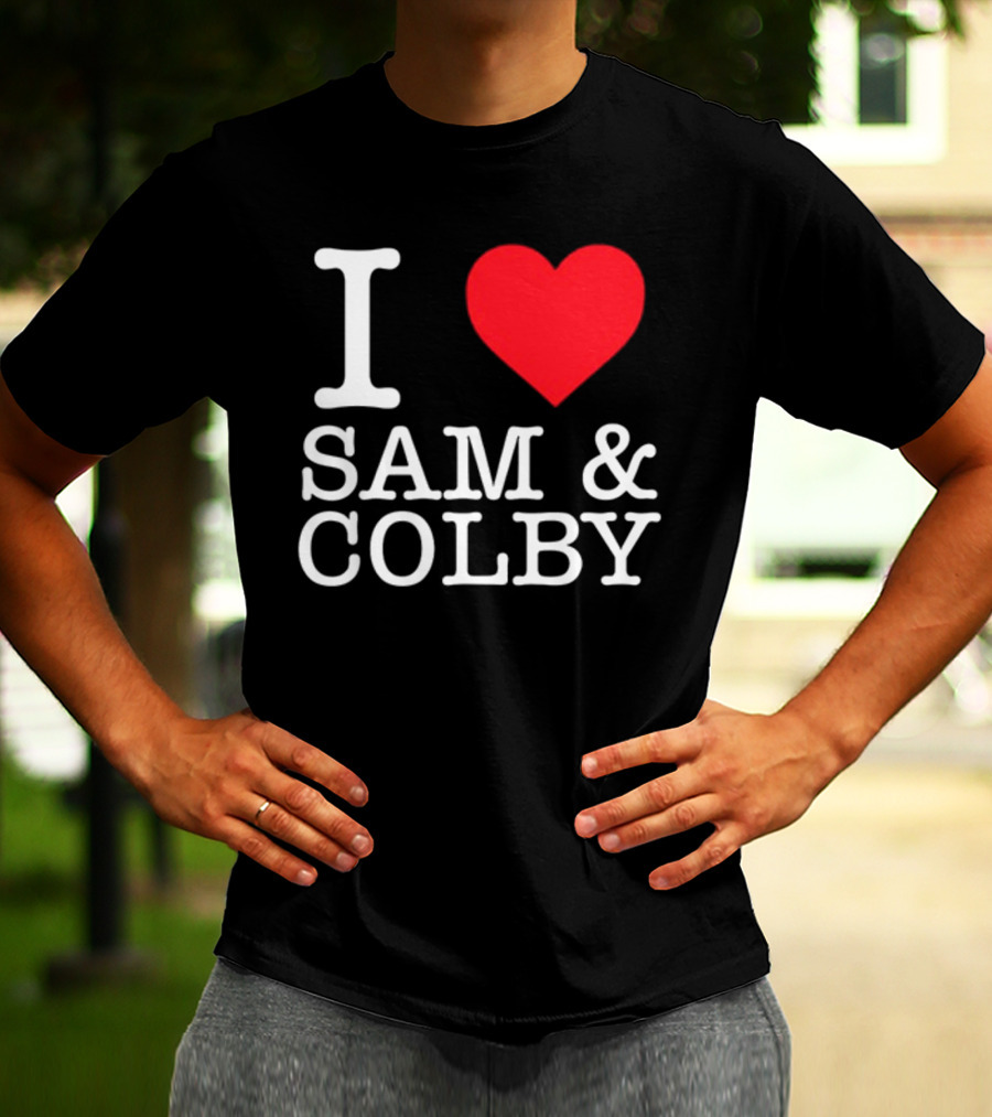 Xplr Shop I Love Sam And Colby Heart T-Shirt