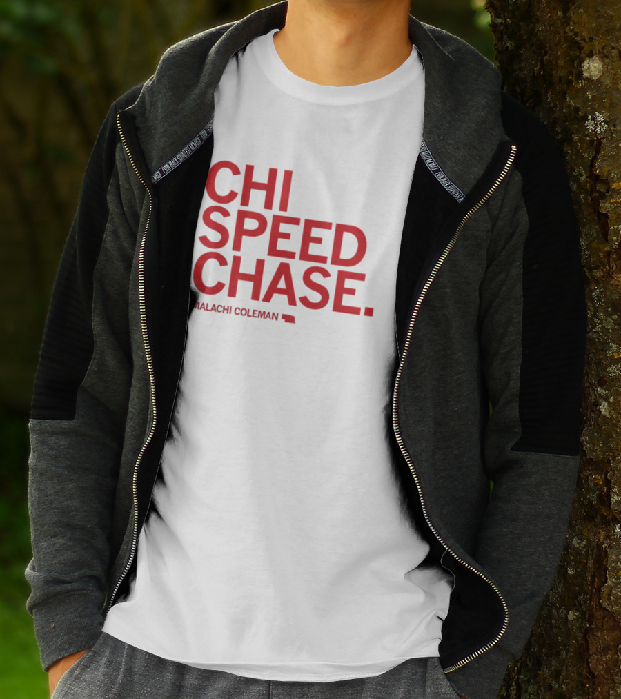 CHI SPEED CHASE Malachi Coleman Nebraska T-Shirt