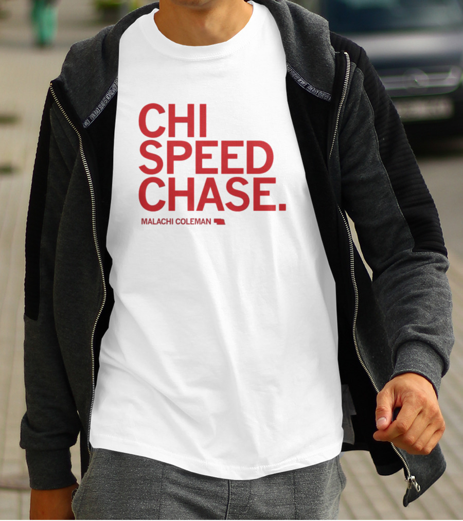 CHI SPEED CHASE Malachi Coleman Nebraska T-Shirt