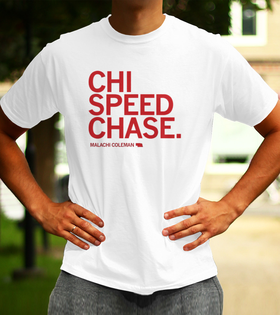 CHI SPEED CHASE Malachi Coleman Nebraska T-Shirt