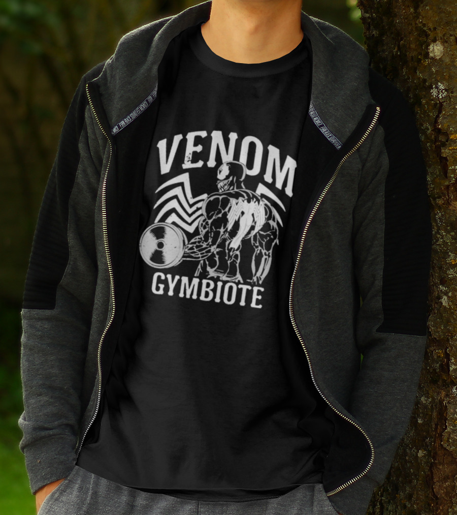 Venom Gymbiote Lifting Symbiote Fitness Motif T-Shirt