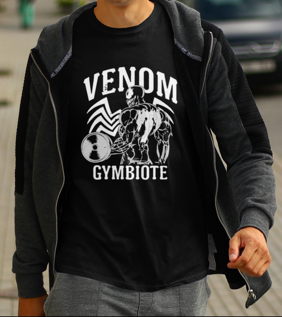 Venom Gymbiote Lifting Symbiote Fitness Motif T-Shirt