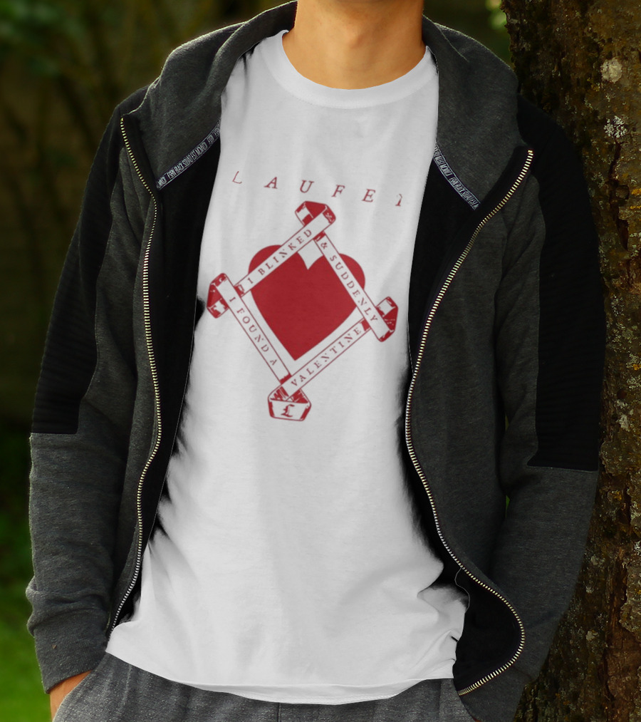 Laufey I Blinked And Suddenly I Found A Valentine Red Heart T-Shirt