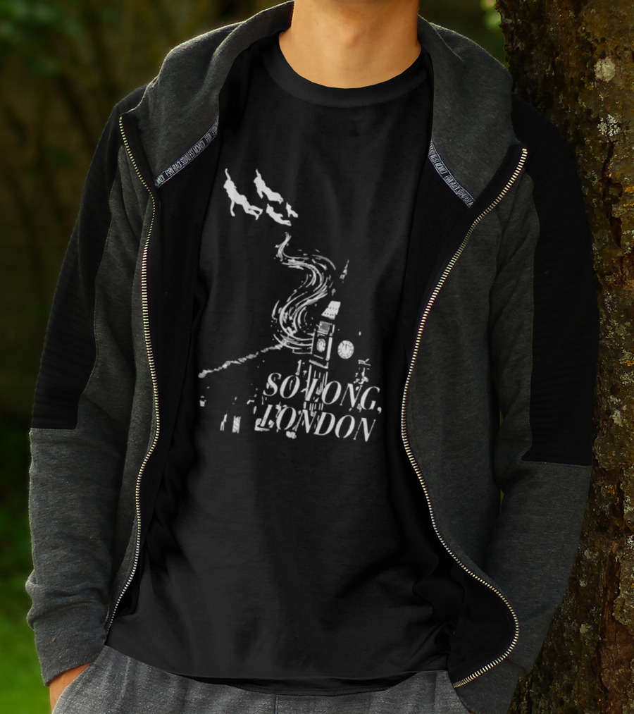 So Long London Peter Pan Neverland Big Ben Flight T-Shirt